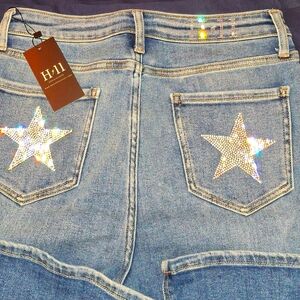 H11 1 of a kind crystal studded jeans
